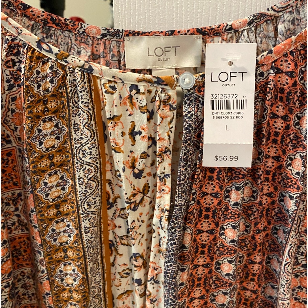 Loft lose dress shirt (L)